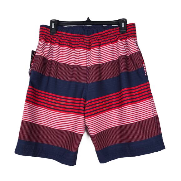 Speedo Men's Bondi Stretch Boardshort 20" Red White Blue Striped Small NWT - Picture 2 of 10